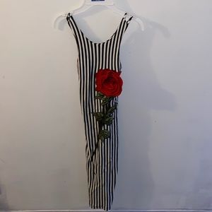 Rose bodycon dress